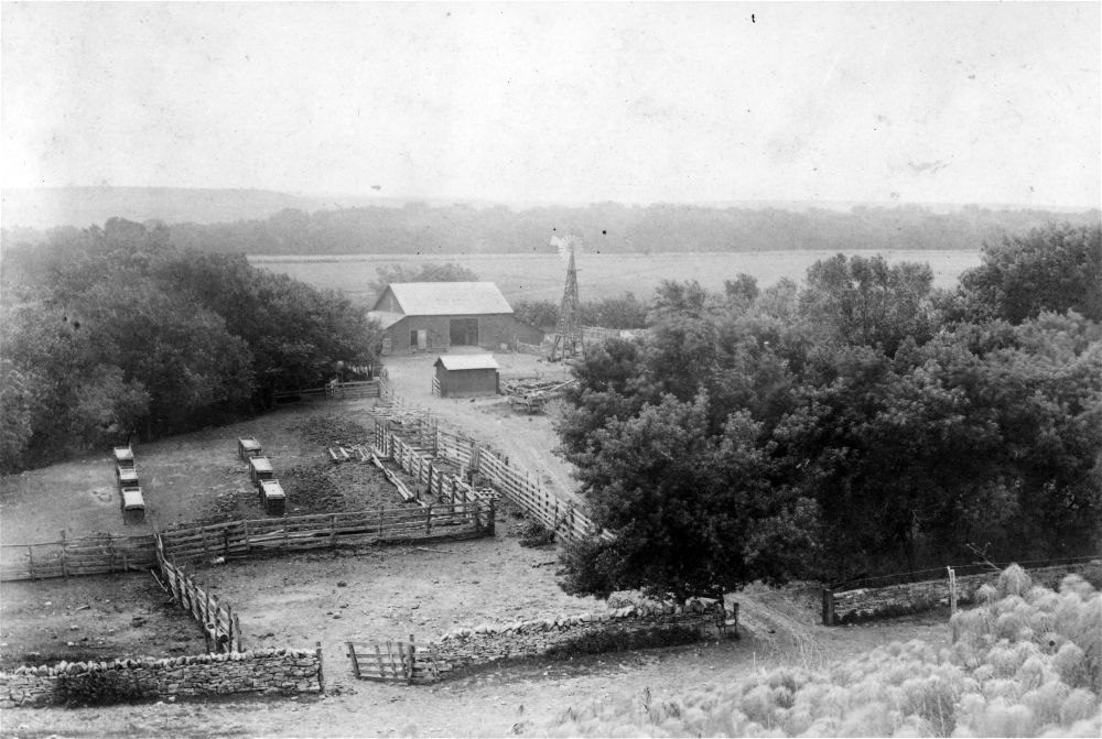 Stone fence and corral